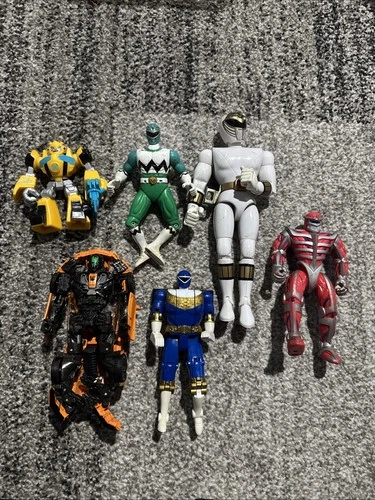 Vintage Power Rangers Transformers Figures And More Lot Of 6 A6