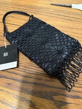 Beaded Fringe Cocktail Purse NWT Stunning Small Beaded Handbag