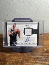 2016-17 Panini National Treasures - Material Treasures Signatures Jeremy Lin /35