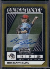 2022 Elite Extra Tristan Vrieling College Tickets Optic Auto /99