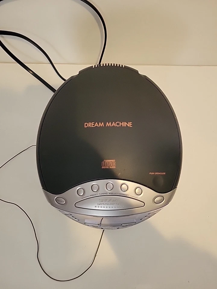 Sony ICF-CD853V Clock Radio Stereo AM FM CD R Weather Alarm Dream Machine Works - Image 3 of 4