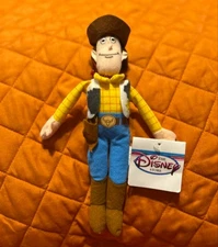 NWT Disney Store Woody Toy Story Bean Bag Plush Animal 9”