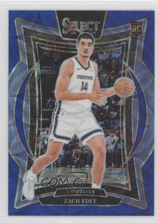 2024 Panini Select Concourse Blue Scope Prizm /249 Zach Edey #98 Rookie RC 11qd