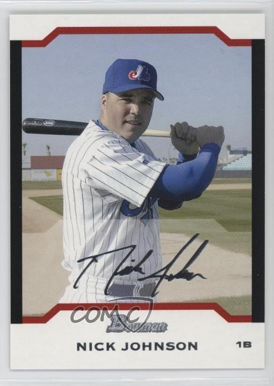 2004 Bowman Uncirculated Silver 224/245 Nick Johnson #49 1cx3