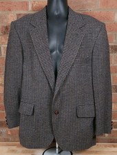 Pendleton Mens 42R Brown Wool Houndstooth Sport Coat Blazer Jacket