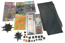 Halloween Scrapbooking Craft Supplies Bundle Stickers Brads Envelopes