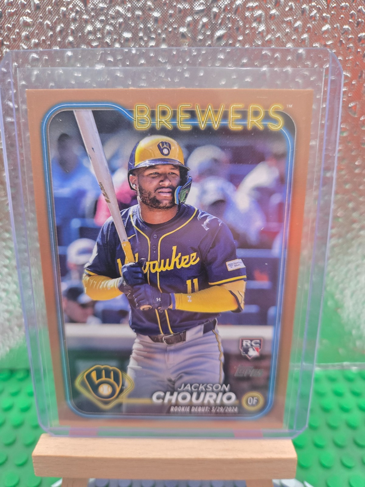 2024 Topps Update Series Rookie Debut Jackson Chourio #US155 Gold /2024 Brewers