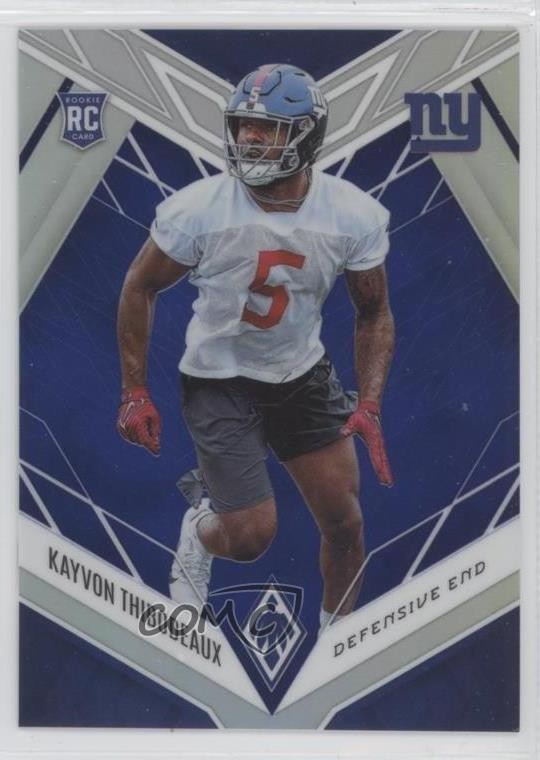 2022 Panini Phoenix Rookies Blue 29/35 Kayvon Thibodeaux #168 Rookie RC 1p5