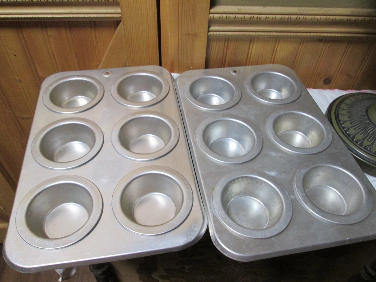 Vintage Rema Double Wall Air Bake Aluminum Muffin Cupcake Pan Set of 2 #459512