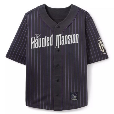Disney Parks Haunted Mansion Baseball Jersey Adult LARGE