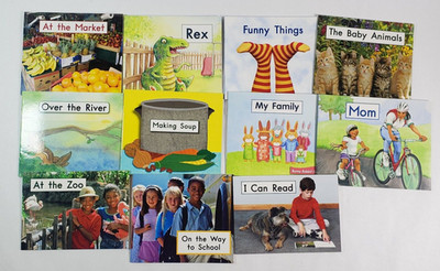 Lot of 11 Fountas & Pinnell LLI Orange System Levels AB Leveled Readers Grade K