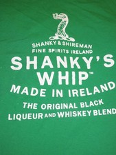 Shankys Whip Shanky & Shireman Fine Spirits Ireland Liqueur Whiskey T-Shirt L