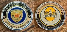 Walt Disney World Security Division Old Key West Resort FL Challenge Coin