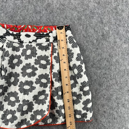 Kenzo Paris Girl's Black/White Bowling Print Skirt Wrap 8 - Picture 4 of 9