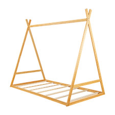 Palermo Kids Tent Montessori Toddler Floor Bed Wooden Bedframe King Single