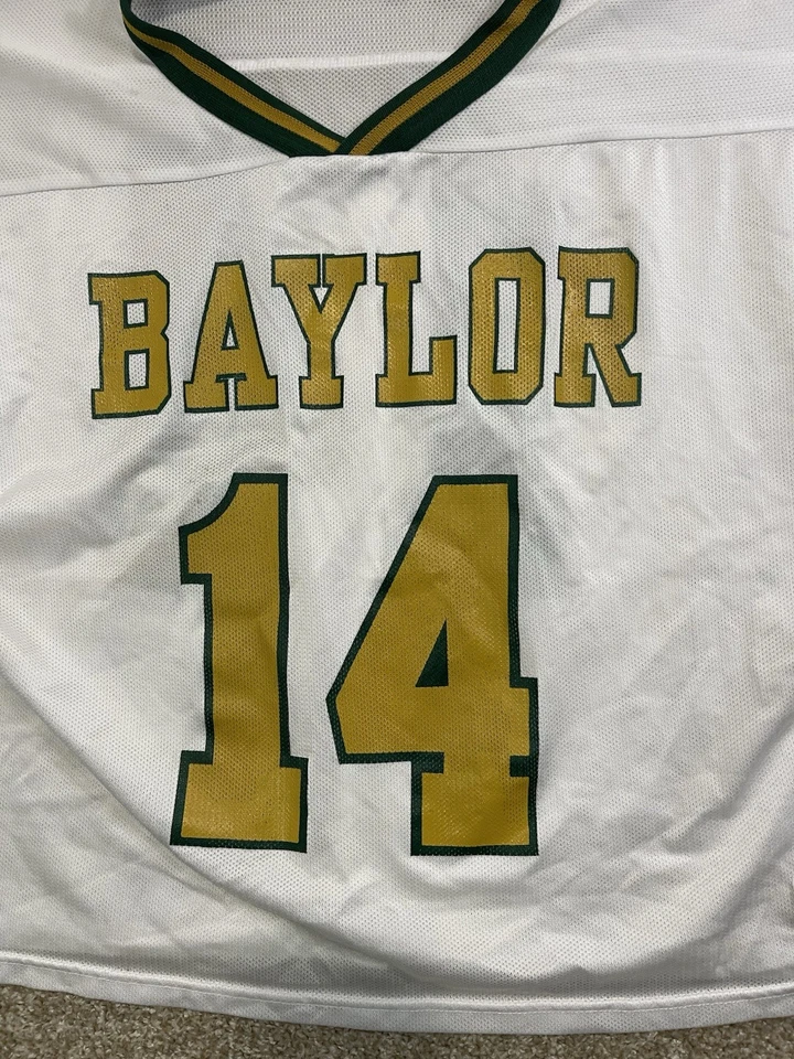 Jersey de lacrosse vintage Baylor #14 verde/blanco dorado talla XL Foto 2 de 4