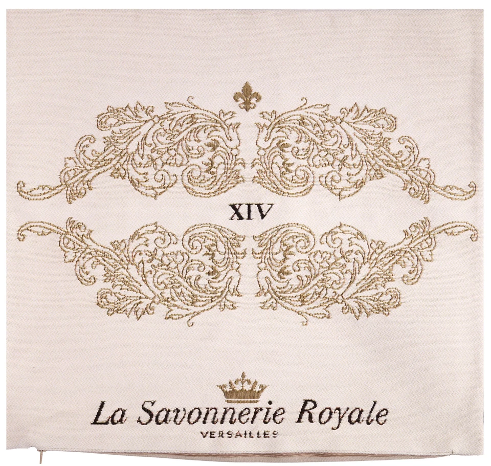 Funda de almohada tapiz francés adorno dorado - 19x19 en Luis XIV Versalles Foto 4 de 4