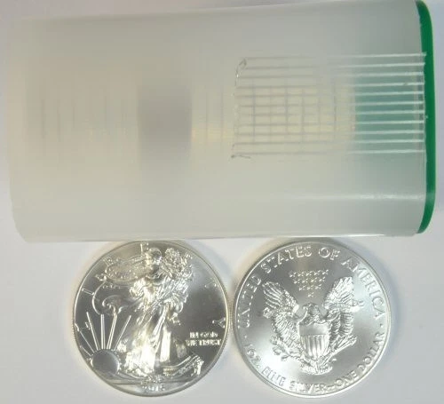 2015 $1 American Silver Eagle Roll of 20 – Superb Gem BU – 1 oz .999 Silver