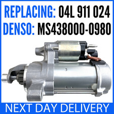 for AUDI A6 2.0 DIESEL MK4 (C7) STARTER MOTOR MS438000-0980 04L911024 CNHA DDDA