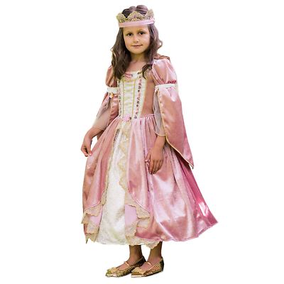 Royal Princess Costume Floreale Pizzo Abito Fascia Capo Velour