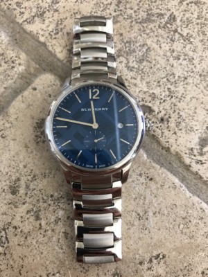 Burberry Classic Round Bracelet Watch w/ Check Dial, 40mm 