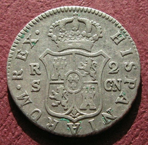 Zaldi2010 - Carlos IV, 2 Reales from 1799, Seville. 5.75 grams/25.5 mm. Silver - Picture 2 of 2