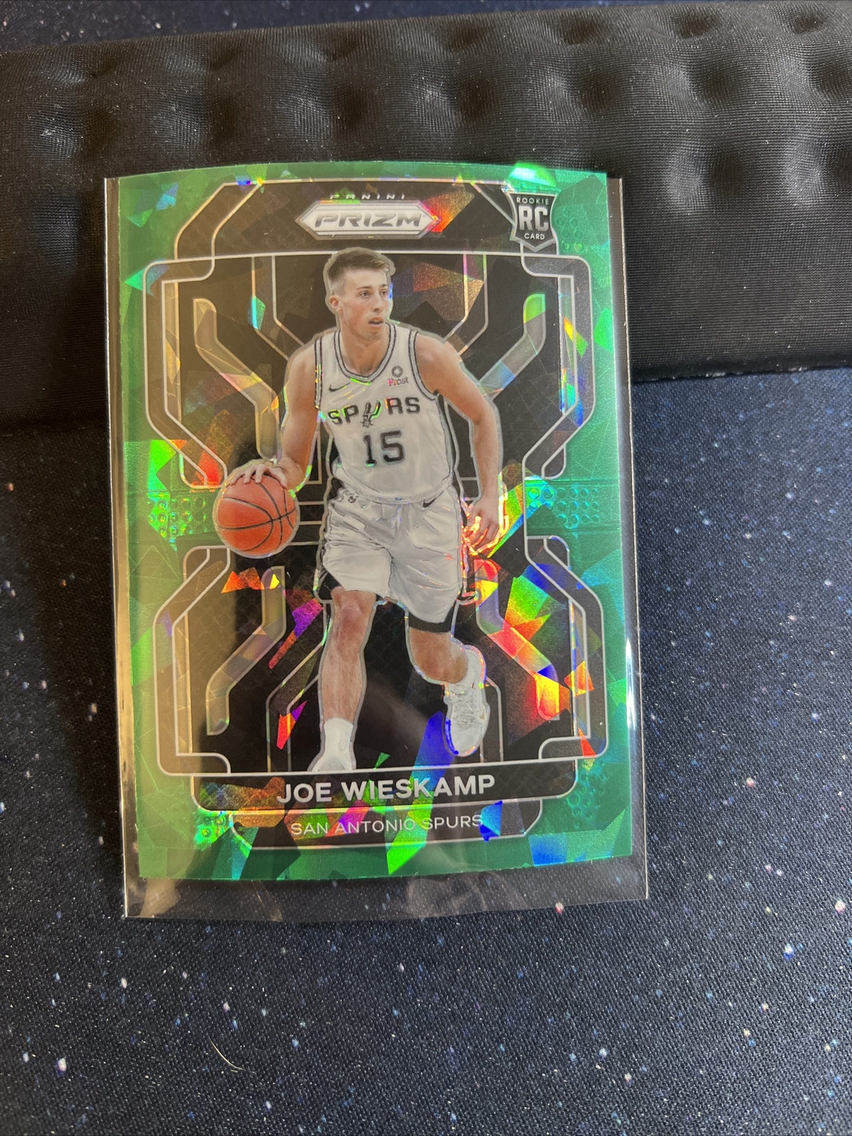JOE WIESKAMP 2021-22 Prizm Basketball GREEN ICE #322 Fanatics Exclusive RC