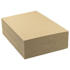 50 Pack Corrugated Cardboard Sheets 11x14 for Packing Mailing Art Crafts Brown