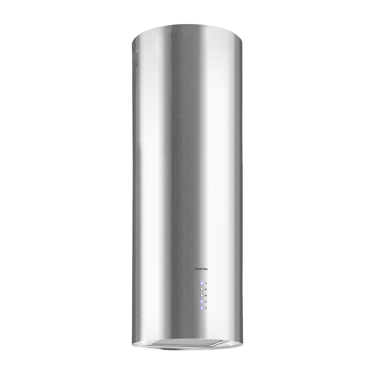 Campana extractora campana de pared 35 x 93 x 43 cm redonda recirculación de aire 557 m³/h LED plata