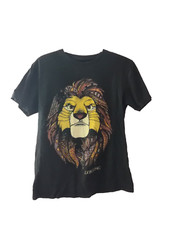 Disney Lion King Vintage Size Medium Black Simba Front Print T-Shirt
