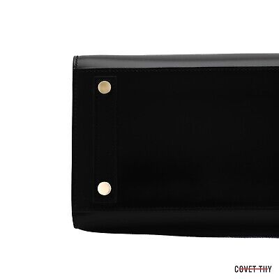 Hermes Kelly 25 Sellier Noir Black Box Gold Hardware #D - Vendome Monte  Carlo