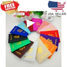 Travel Leather Passport Organizer Holder Card Case Protector Cover Wallet US