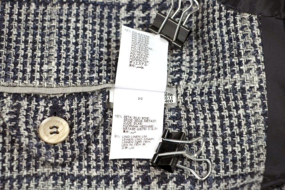 Manteau Sport Pied-de-Poule Brunello Cucinelli - Cachemire, Soie, Laine - Taille 50/40 - Neuf Avec Étiquettes