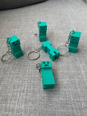 3D-gedruckter Minecraft Creeper Schlüsselanhänger Gaming Spiel Kinder einzigartiges Geschenk Party Tasche