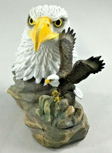 Twin Eagle Statue New Approximately 4" High New Boxed - Picture 3 of 6