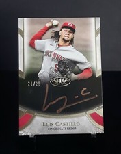2021 Luis Castillo /25 Topps Tier One Prime Performers Bronze Auto #PPA-LC Reds