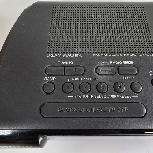 Sony Dream Machine ICF-C253 Dual Alarm Clock AM FM Radio Tested WORKS VTG - Picture 5 of 16