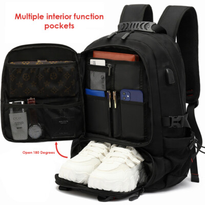 Gym Backpack With Shoe Compartment Men Women Outdoor