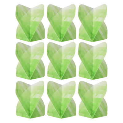Flights Dart, 9er Pack PET Standard Darts für weiche grüne Spitze, weiß