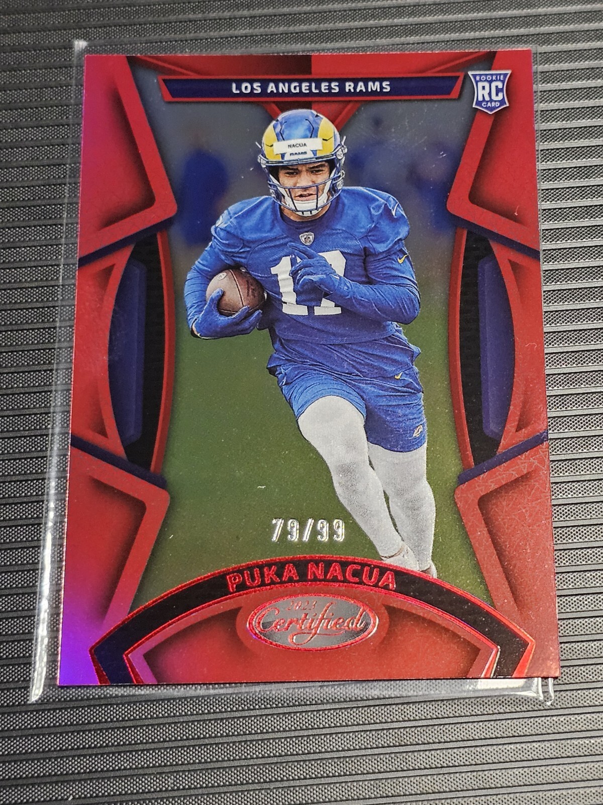 2023 Certified Puka Nacua #/99 Red Mirror (RC) LA Rams Puka