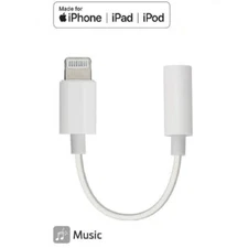 For Apple iPhone Headphone Adapter Jack 3.5mm Aux Cord Dongle