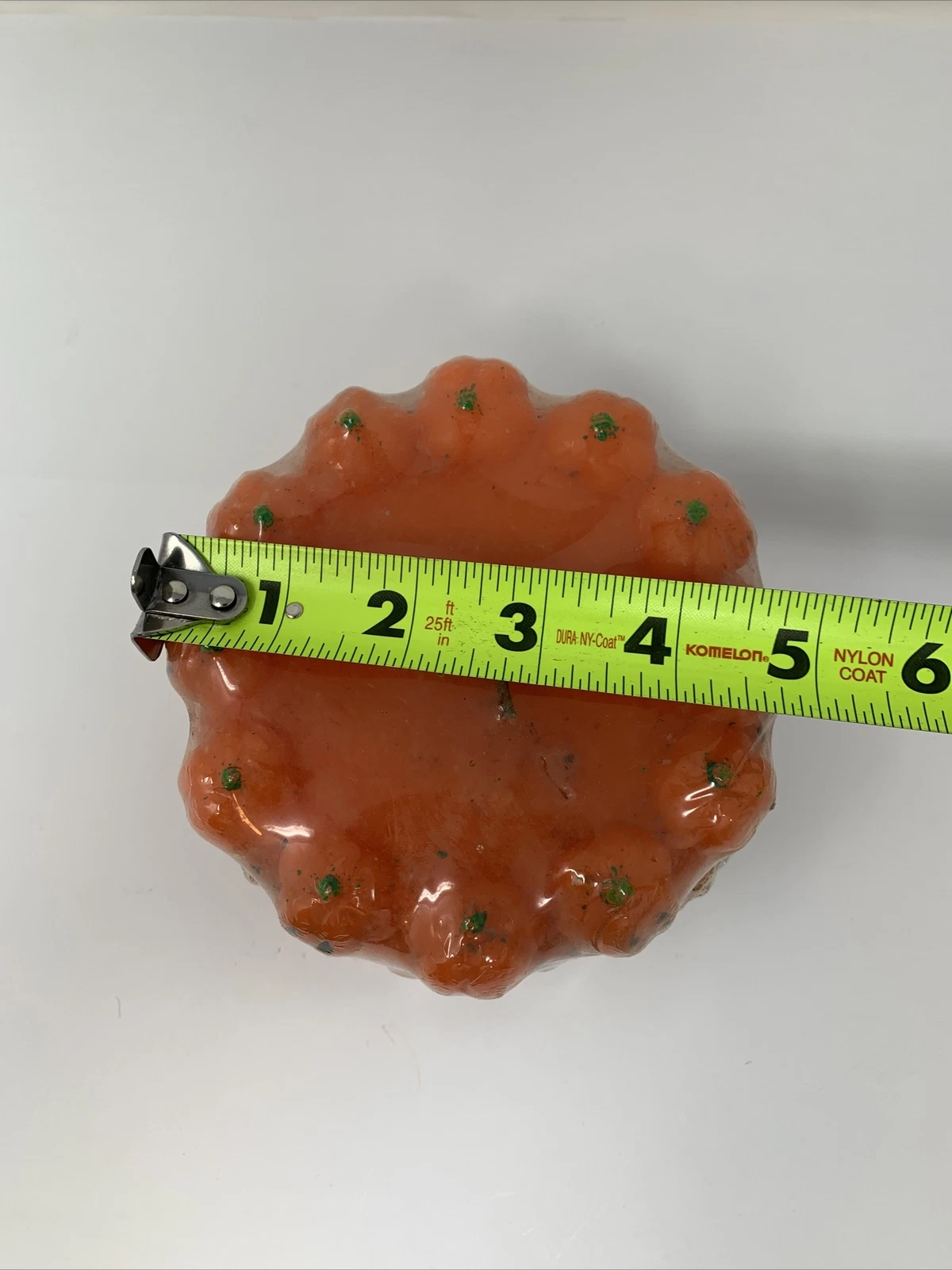 Vintage TAMCO Wax Pumpkin Candle 5”x3.5” New In Plastic COOL DESIGN!! image 4