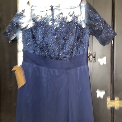 Light in the Box Dark Navy Blue Sheer Lined Evening Formal Gown 19 Waist Size | eBay Light in the Box Dark Navy Blue Sheer Lined Evening Formal Gown 19 Waist Size | eBay