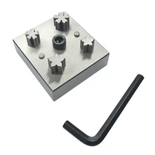 Disc Cutter 5 Petal Flower Shape - 2 Different Shapes - 4 Punches - 16mm & 19mm