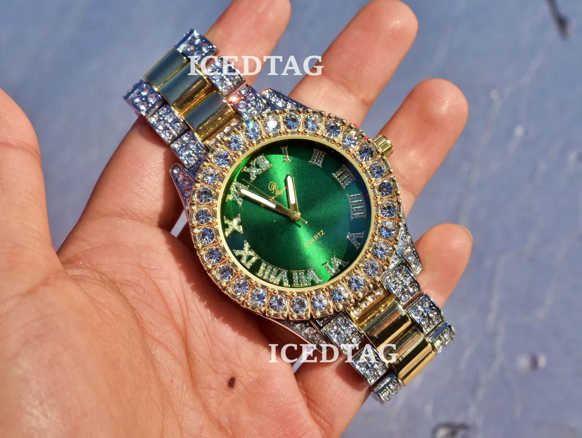 Iced out store watch ebay