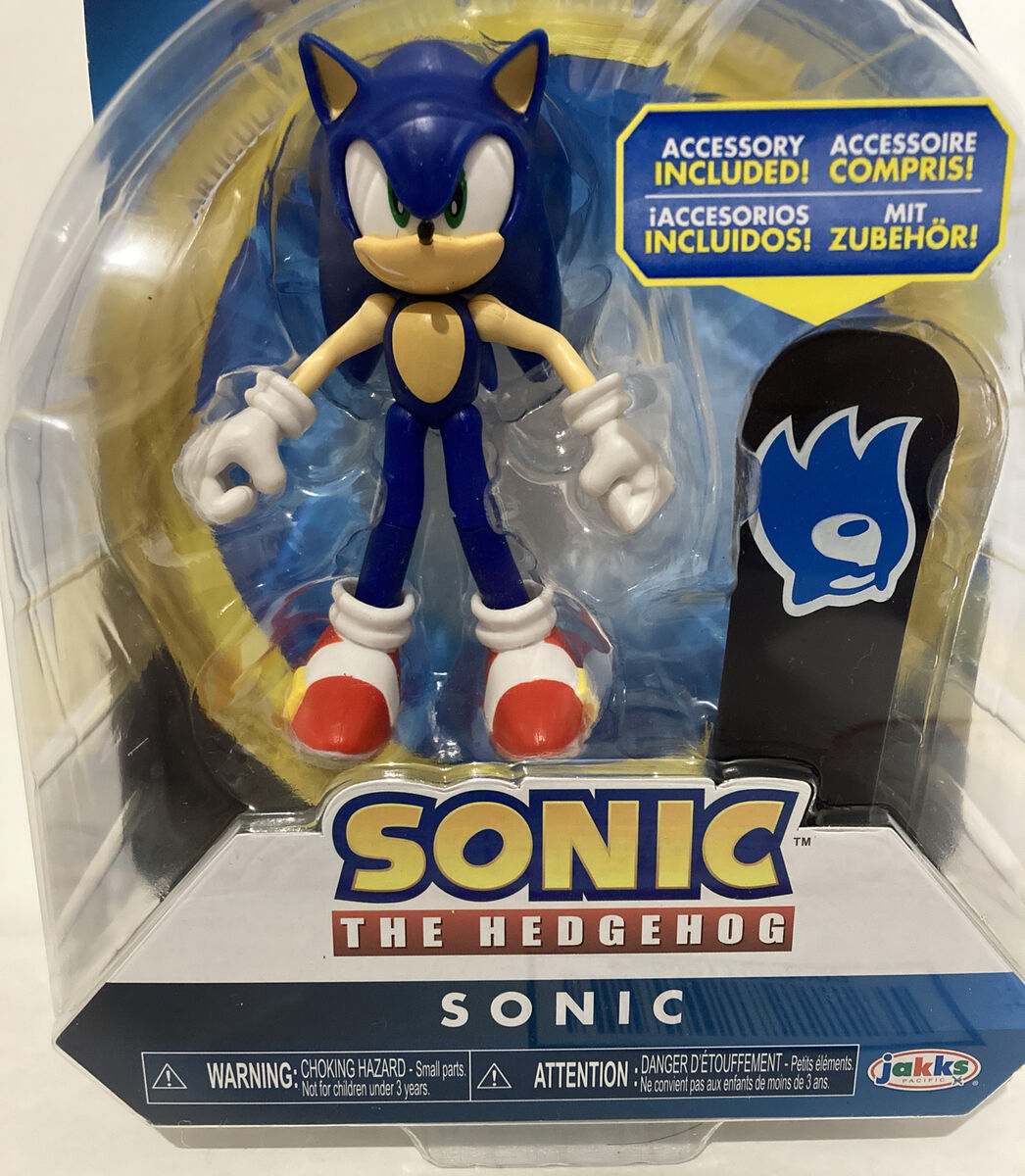 WAVE 2 Jakks Sonic The Hedgehog 4 Sonic Articulation Figure with Snowboard  Sega