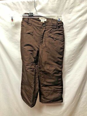 Cherokee Girls Sz 4 5 Brown Snow Pants 100% Polyester