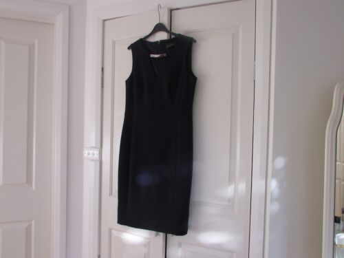 Ladies Dress Design David Lawrence  Size 10  Black  No  Sleeves Lined  Polyester - Picture 1 of 11