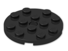 LEGO PLATE ROUND 4x4 WITH HOLE 3 PCS CHOOSE YOUR COLOR 60474