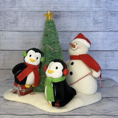 2006 Hallmark Jingle Pals Snowman Penguins Rocking Around The
